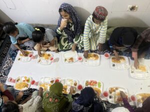 Iftaar at our children's center Kadam